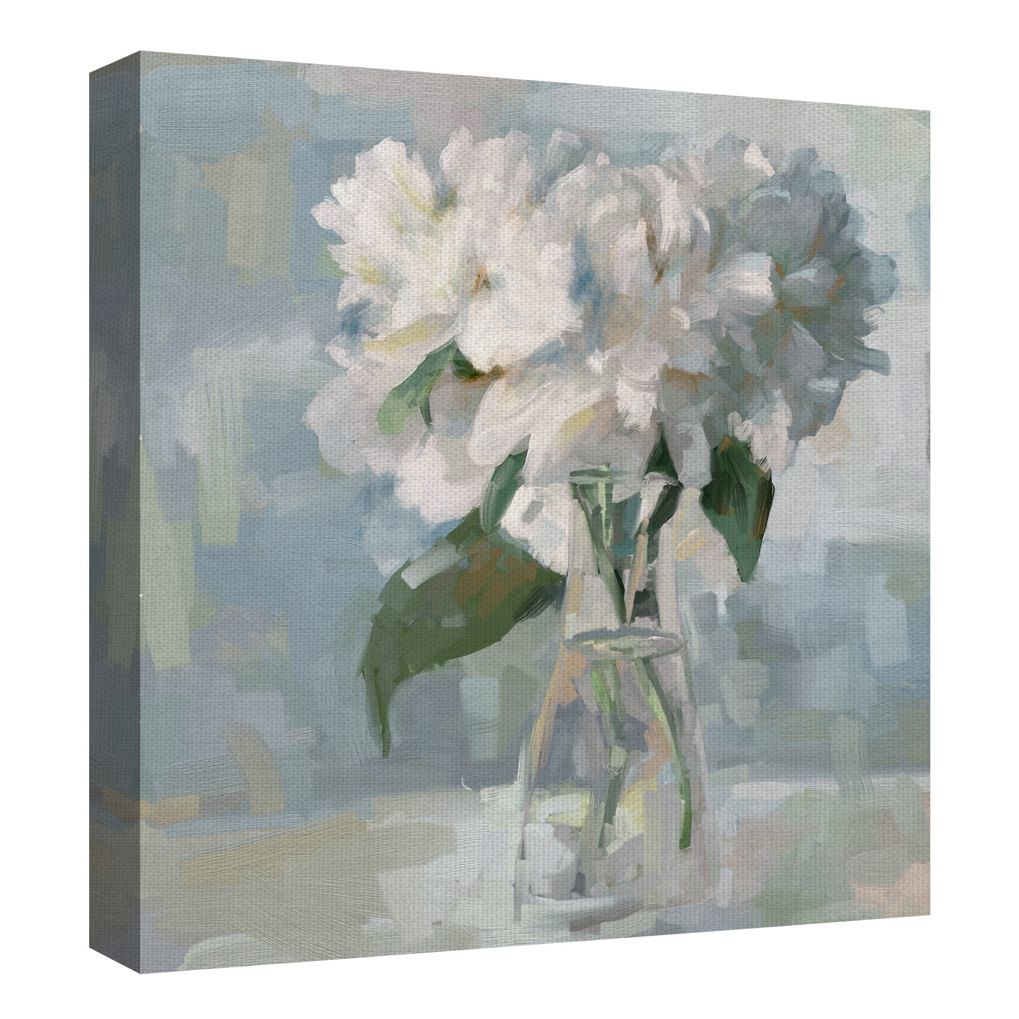Masterpiece Art Gallery White Flower Bouquet Selections II by Studio Arts Canvas Art 30" x 30"