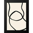thumbnail image 2 of Artographie Studio 18x24 Black Modern Framed Museum Art Print Titled - Black Lines 04, 2 of 5