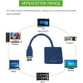 thumbnail image 2 of HUGFEGWE 1 Piece USB 3.0 to VGA Adapter External Video Card Multi Display Converter for Win 7/8/10 Desktop Laptop PC Projector Monitor (Color : USB 3.0 to VGA-01) CJB91-87121, 2 of 6