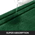 thumbnail image 3 of Alfombra de baño HOMEIDEAS de 2 piezas, supersuave y absorbente, color verde oscuro, 3 of 9