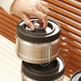 thumbnail image 4 of Airtight Coffee Container Stainless Steel Storage Canister Can Storage Sealed Kitchen Food Organizer Coffee Beans Vacuum, 4 of 20