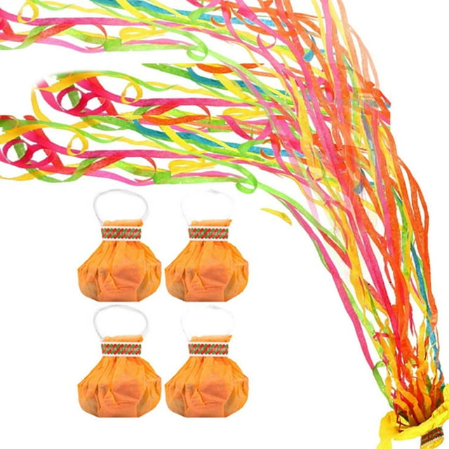 KAKOWELY 4pcs Colorful Streamers Streamers Wedding Streamers Party Confetti,2.36"X2.24"X0.98"