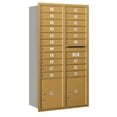 thumbnail image 2 of Maximum Height Recessed Mounted 4C Horizontal Mailbox with 20 Doors and 2 Parcel Lockers in Aluminum with USPS Access - Rear Loading, 2 of 4