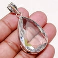 thumbnail image 2 of White Topaz Pear Shape Gemstone Ethnic Wedding Gift Pendant Jewelry 1.90" SA 706, 2 of 3