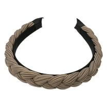 Fabric Hairbands No Slip Fashion 0.79" Wide Hair Accessories Coffee Headbands for Women