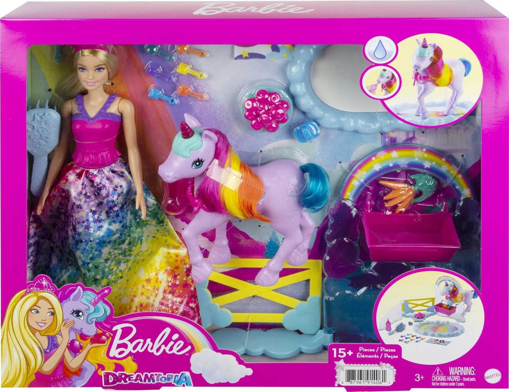 Barbie Dreamtopia Doll and Unicorn GTG01