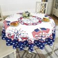 thumbnail image 3 of 4th of July Tablecloth 60x60 Memorial Day Patriotic Table Cloths Waterproof American Flag Table Cover for Rectangle,Round,Oval,Outdoor Patio Table, 3 of 6