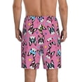 thumbnail image 5 of Cauagu Colorful Cute French Bulldog Print Pajama Bottoms for Men Sleep Pajama Shorts Elastic Waistband Sleep Pajama Short Men's PJ Shorts -Medium, 5 of 6
