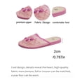 thumbnail image 6 of Dakaela Women's Fishnet Mesh Flat Sandals Closed Toe Slip on Mule Slides with Flower Backless Loafers Summer Shoes Size 6-9, 6 of 7