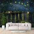 thumbnail image 2 of IDEA4WALL 6pcs Starry Night by Van Gogh Peel and Stick Wallpaper Removable Wall Murals Large Wall Stickers for Home Decoration - 100x144 inches, 2 of 5