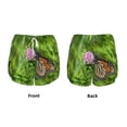 thumbnail image 3 of Uemuo Butterflies and Floral Pattern Women's Athletic Shorts High Waisted Running Shorts with Liner Pockets Gym Elastic Workout Shorts-XX-Large, 3 of 7