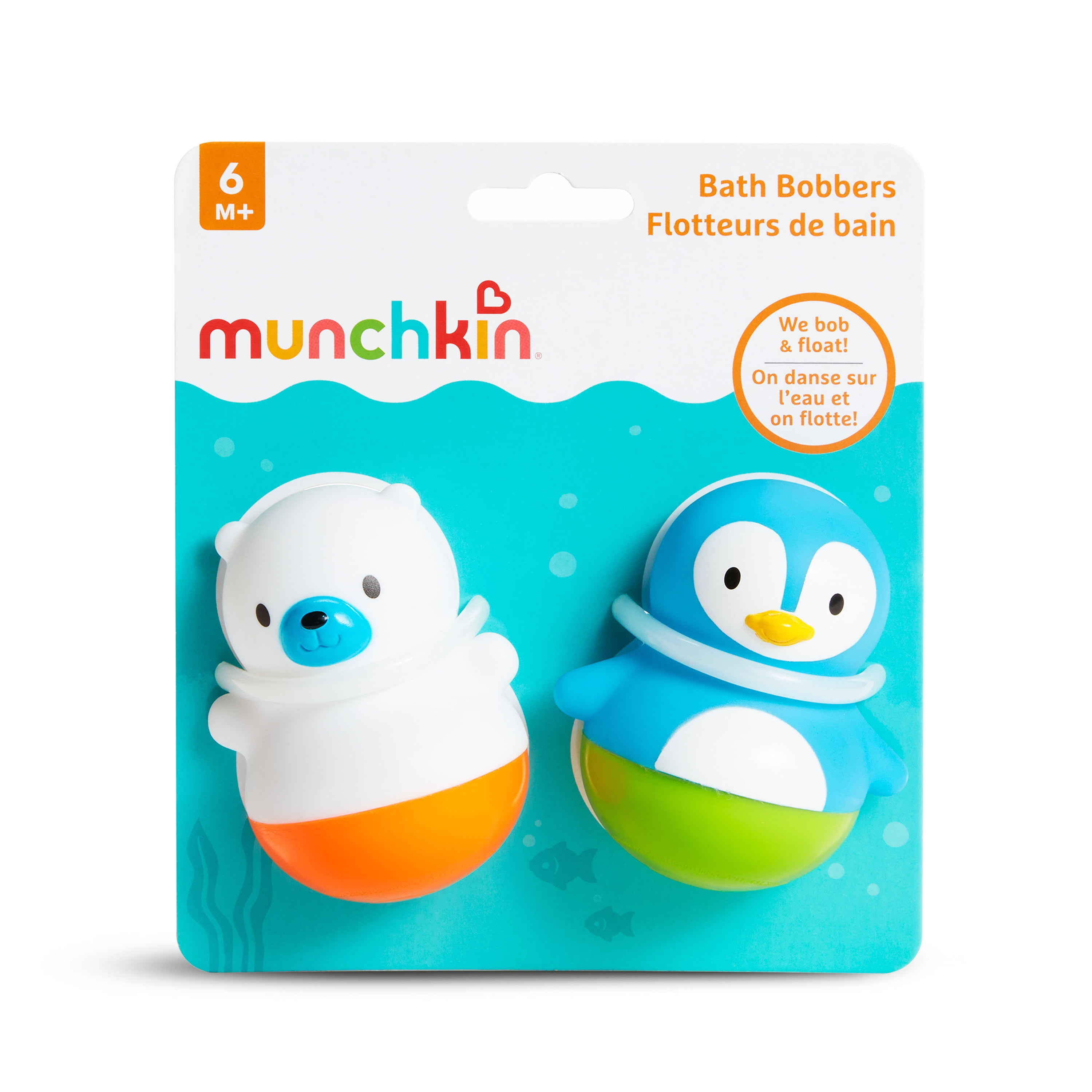 Munchkin® Bath Bobbers™ Baby and Toddler Bath Toy, Polar Bear/Penguin
