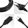 GE 3 Outlet Extension Cord, 6 ft Cord, Polarized Outlets, Black, 45148