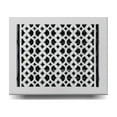 thumbnail image 1 of Prima Decorative 9” x 12” Cast Aluminum Floor Register with Damper – Tudor Mushroom Vent Cover, Decorative HVAC Grille for Floors, Walls & Ceilings – Repaintable, Black, Brown, White, 1 of 10