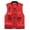 Red, variant on safuny Cargo Vest Tops for Mens Zipper Jacket Open Front Outwear Tanks with Pockets Solid Vintage Stand Collar Blouses Yellow L