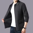 thumbnail image 4 of Suéter para hombre, ropa popular coreana, moda informal, cárdigan de punto para hombre, nuevo en sudadera, abrigos de diseñador Harajuku de alta calidad, 4 of 4