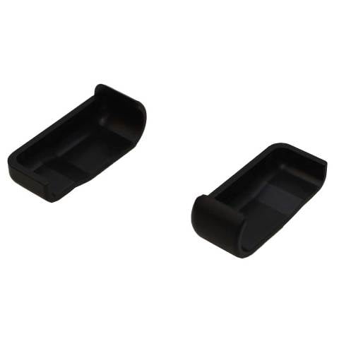 Lund Boat Sport Track End Cap 1984026 | 2 1/8 Inch Black (Set of 2)