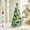 Green, variant on Dreamy Beaded Christmas Tree DIY Kit, 6.3in Plastic Craft Set with Layered Pearls & Crystals for Tabletop Mantel Windowsill Holiday Decoration Yellow