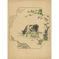 thumbnail image 2 of Albert Louis Dammouse 11x14 Gold Ornate Wood Frame and Double Matted Museum Art Print Titled - Design for Board of the Model "Square" with Grazing Cow (C. 1875 - C. 1880), 2 of 4