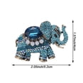 thumbnail image 2 of Wiywef Women Elephant Brooche Crystal Animal Badgee Lapel Pin Dress Accessories Alloy Clothe Decoration Luxury Jewelry Gifts, 2 of 7