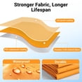 thumbnail image 6 of CHITOOMA 10 x 10ft Pop up Canopy Tent, Instant Outdoor Shelter Easy Portable Straight Leg Canopy Tent, Orange, 6 of 12