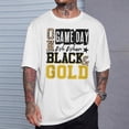 thumbnail image 2 of On Gameday Football We Wear Black And Gold School Spirit TShirt, 2 of 6