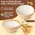 thumbnail image 4 of Vesteel Bread Proofing Basket Set of 2, 9 inch Round Banneton Bread Baking Baskets with Liner, Baking Supplies Tools Included for Fermenting Baking Dough, 4 of 8