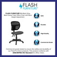 thumbnail image 3 of Flash Furniture Mid-Back Gray Mesh Swivel Task Office Chair with Back Height Adjustment, 3 of 3