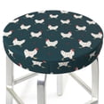 thumbnail image 6 of Goofa Funny Chicken Printed Stool Covers Round, Waterproof Round Bar Stool Covers Anti-Slip Round Bar Stool Seat Cover with Elastic Bands Durable -12 inch, 6 of 7