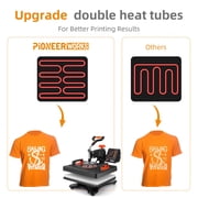 Heat Press Machine, 12 X 15 in Heat Transfer Machine, 360°Swing Away, 6 in1 Heat Press, 800W Sublimation Machine, Digital Industrial-Quality Shirt Pressing Machine for Hat, Cap, Mug, Plate