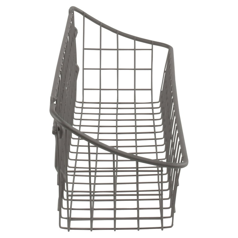 Spectrum Diversified Medium Pegboard & Wall Mount Basket, Wire Basket for Slatwall & Pegboard, Home & Garage Storage, Versatile Wall Organizer for Tools & More, Industrial Gray Spectrum Diversified Medium Pegboard & Wall Mount Basket, Wire Basket for Slatwall & Pegboard, Home & Garage Storage, Versatile Wall Organizer for Tools & More, Industrial Gray