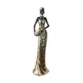 thumbnail image 2 of Estatuilla africana, escultura decorativa, estatua Tribal creativa para mujer, adorno de mesa para dormitorio, mesa central, decoración del hogar, 2 of 9