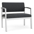 thumbnail image 1 of Pemberly Row Chaise d'Attente pour Réception Bariatrique - Acier Argenté / Gris Foncé, 1 of 5