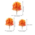 thumbnail image 2 of Shisuyan 3pcs Simulation Maple Tree Model Ornament Tree Model Micro Landscaping Decoration, 2 of 8