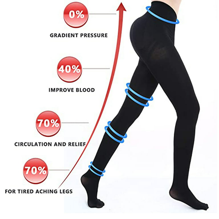 23-32 mmHg Medical Compression Pantyhose Stockings Varicose Travel Flight  Socks 
