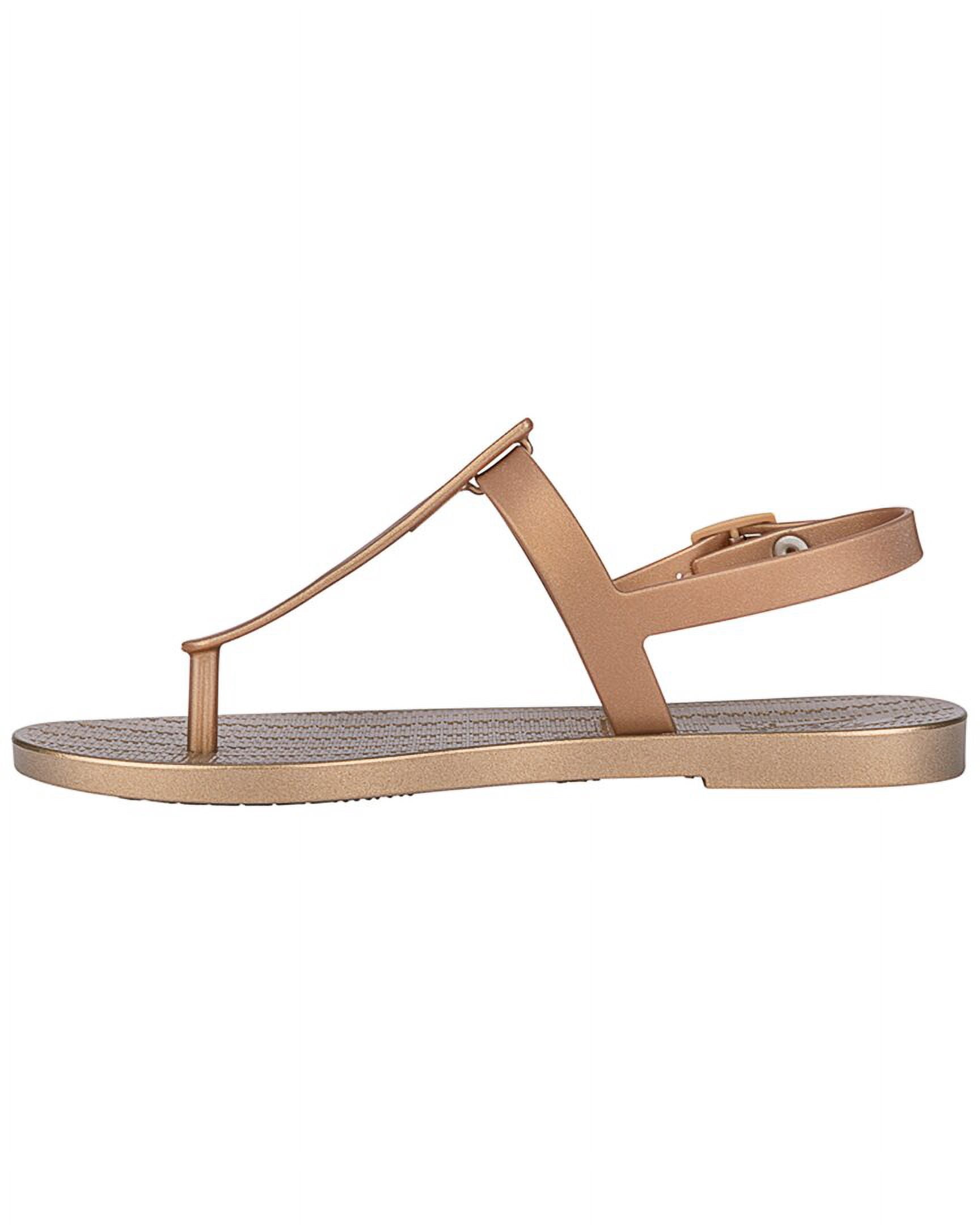 Melissa Shoes Sun Ventura Metallic Sandal, 8