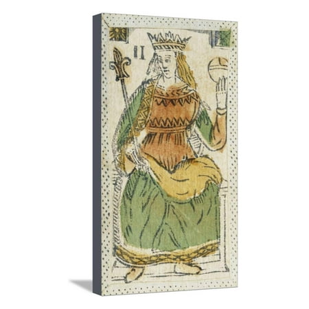 - Tarot Card Depicting Empress, 16th Century, Italy Stretched Canvas Print Wall Art