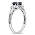 thumbnail image 4 of Everly Women's Created Sapphire Sterling Silver Engagement Ring, 4 of 7