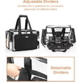 thumbnail image 4 of Kit profesional de bolsas cosméticas Relavel Clear con 2 bolsas, 4 of 8