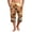 Earthy Yellow, variant on Mens Swim Trunks Men's Casual Hawaiian Print Drawstring Cropped Capri Pants Summer Swim Trunks Beach Shorts with Elastic Waist Resort Style for Vacation Pool Luau Army Green L