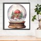 thumbnail image 3 of 5D bricolaje taladro redondo completo diamante pintura casa de Navidad bola de cristal decoración del hogar JShteea El nuevo, 3 of 9