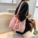 thumbnail image 3 of Bolso de compras plisado en la nube para mujer, bolso de flores de burbujas suaves, bolso de mano informal, 3 of 7