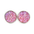 thumbnail image 2 of Pendientes Gotas Minnieouse de acero inoxidable color rosa, 2 of 6