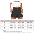 thumbnail image 2 of Women Summer Shorts High Waist Rolled Hem Buckles Closure Casual Shorts with Side Pockets Dark Gray 2XL, 2 of 2