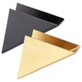 thumbnail image 2 of 2 porta servilletas de acero inoxidable, dispensador de pañuelos de papel de mesa, soporte triangular., 2 of 6