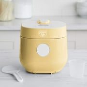 GreenLife 4 Cups Cooked, 2 Cups Uncooked Rice Cooker, Butter Yellow