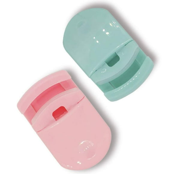 JOYWEI Mini Boucleurs de Cils Portables, Boucleurs de Cils de Voyage en Plastique avec Coussinets de Remplacement pour Toutes les Formes d'Il Sans Pincement