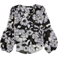 thumbnail image 1 of bar III Blusa tejida con mangas tipo blusón para mujer, Púrpura, X-Large, 1 of 2