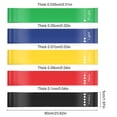 thumbnail image 5 of bestolf 5Pcs Resistance Bands Set Multi-Level Resistance Elastic Fitness Bands Exercises Rehabilitation Yoga Bands, 5 of 8