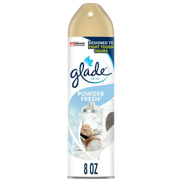 Glade 8 Ounce Aerosol, Powder Fresh, 6 Count